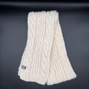 The North Face Cream Cable Knit Scarf Cozy Accessory